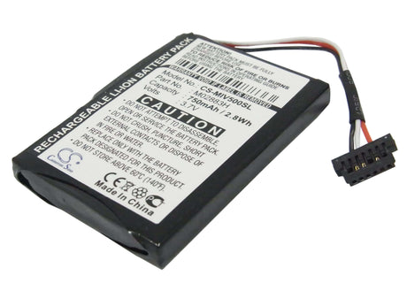 Battery For Mitac Mio Moov 500, Mio Moov 510, Mio Moov 560 3.7v, 750mah - 2.78wh GPS, Navigator Cameron Sino Technology Limited   