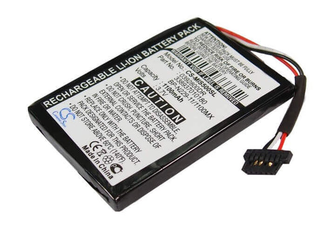 Battery For Mitac Mio Moov S500, Mio Moov S556, 3.7v, 1100mah - 4.07wh GPS, Navigator Cameron Sino Technology Limited   