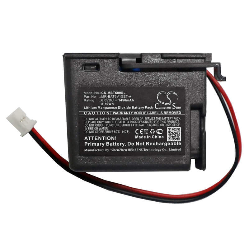 Battery For Mitsubishi, Mr-bat6v1set-a 6v, 1450mah - 8.70wh PLC Cameron Sino Technology Limited   