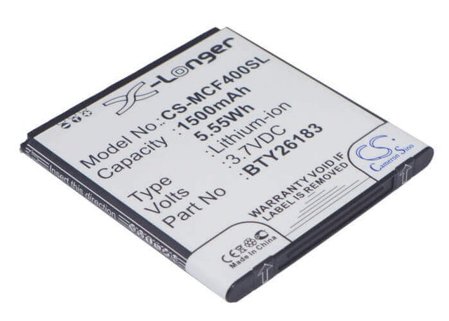 Battery For Mobistel Cynus F4, Mt-7521w, Mt-7521b 3.7v, 1500mah - 5.55wh Mobile, SmartPhone Cameron Sino Technology Limited   