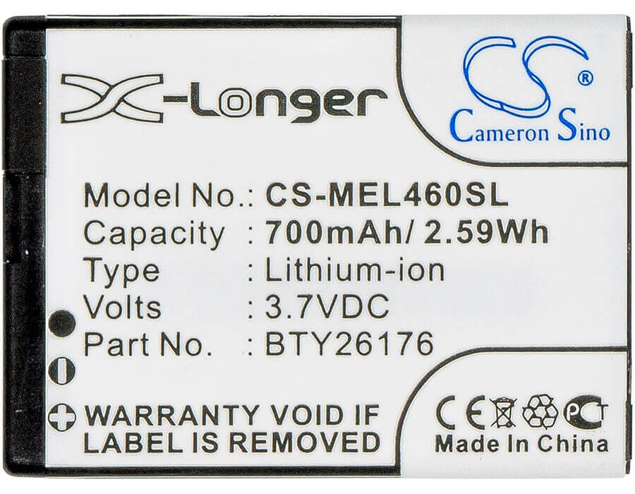 Battery For Mobistel El460, El460 Dual 3.7v, 700mah - 2.59wh Batteries for Electronics Cameron Sino Technology Limited   