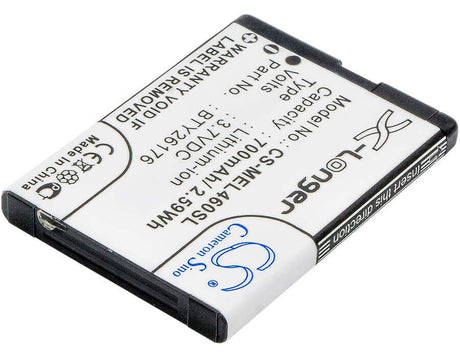 Battery For Mobistel El460, El460 Dual 3.7v, 700mah - 2.59wh Batteries for Electronics Cameron Sino Technology Limited   