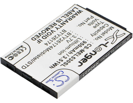 Battery For Mobistel El530, El530 Dual 3.7v, 950mah - 3.52wh Batteries for Electronics Cameron Sino Technology Limited   