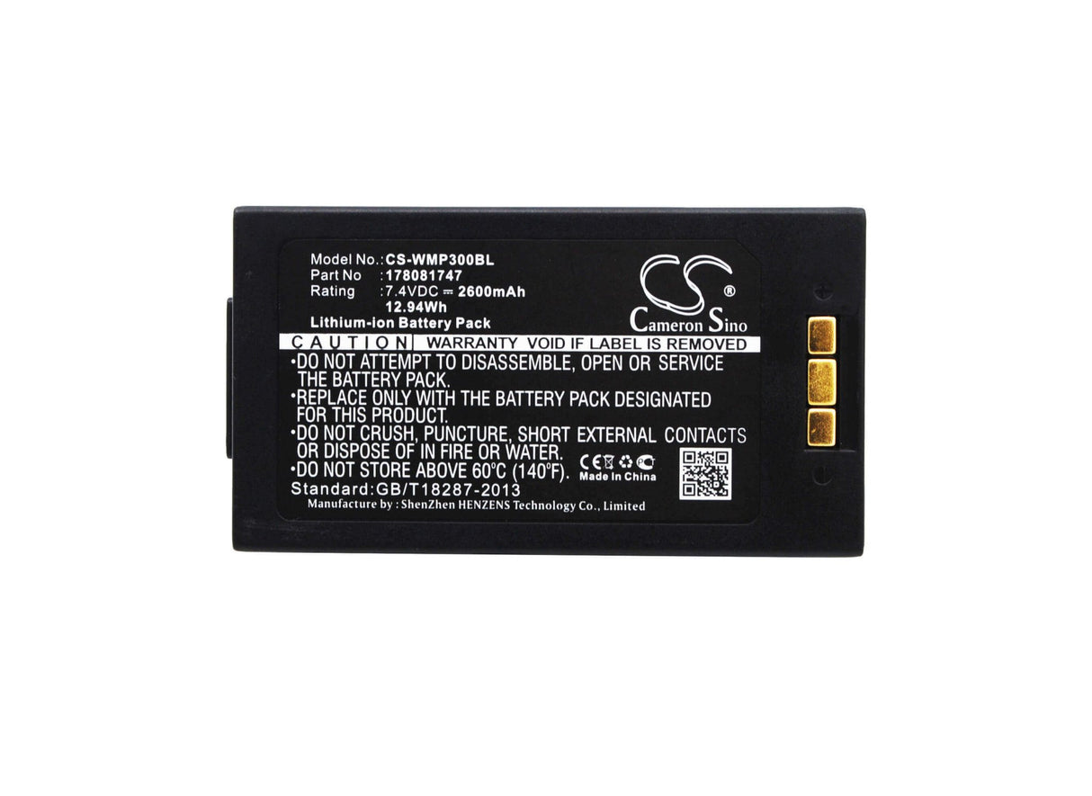 Battery For Mobiwire Mobiprin 3 7.4v, 2600mah - 19.24wh Payment Terminal Cameron Sino Technology Limited   