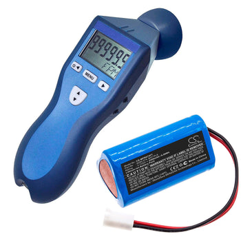 3.7V, Li-ion, 2400mAh, Flashlight battery fits Monarch, 6280-074, Pocket Led Stroboscope, 8.88Wh