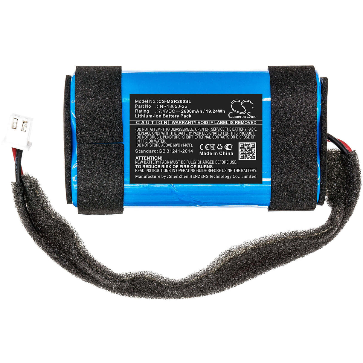 Battery For Monster, Rove, 2 7.4v, 2600mah - 19.24wh Speaker Cameron Sino Technology Limited   