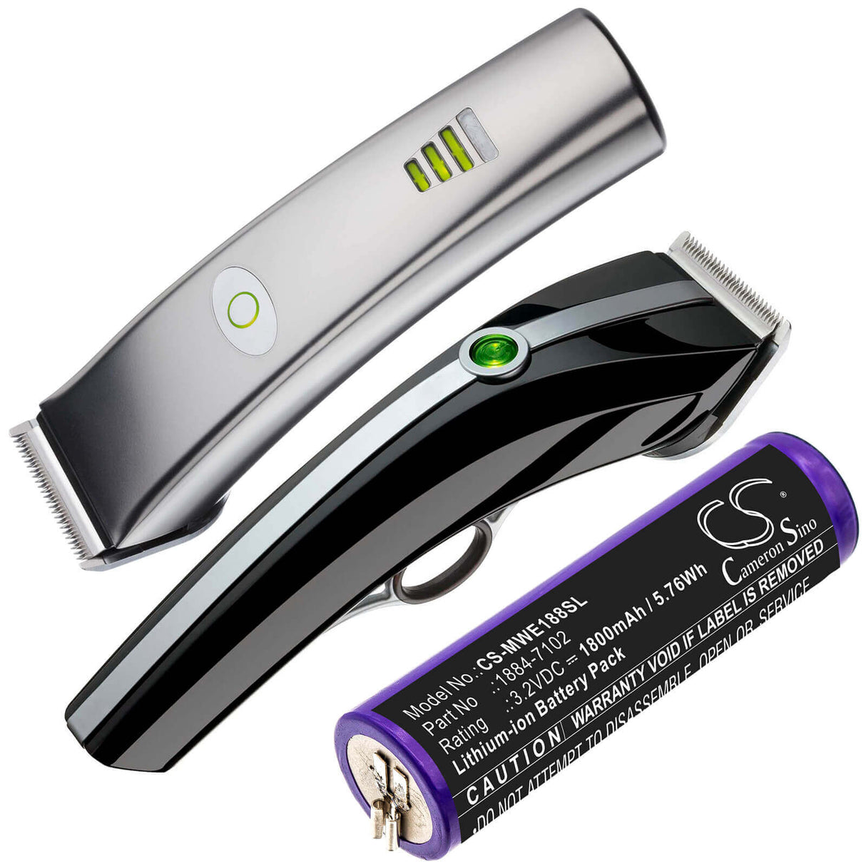 Battery For Moser, 1884 Li+pro, Ermila 1884, Ermila 1885 3.2v, 1800mah - 5.76wh Shaver Cameron Sino Technology Limited   