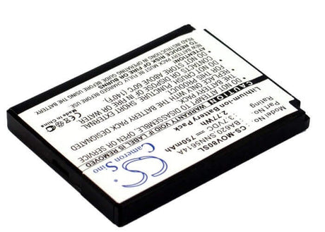 Battery For Motorola A668, R880, V80, Ngm, Dg689 3.7v, 750mah - 2.78wh Mobile, SmartPhone Cameron Sino Technology Limited (Suspended)   