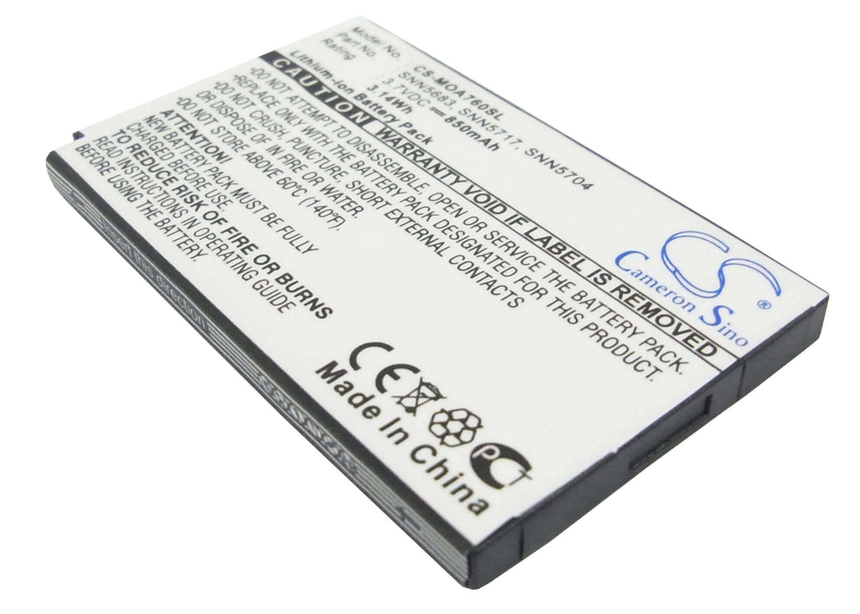 Battery For Motorola A760, V300, V400 3.7v, 850mah - 3.15wh Mobile, SmartPhone Cameron Sino Technology Limited   