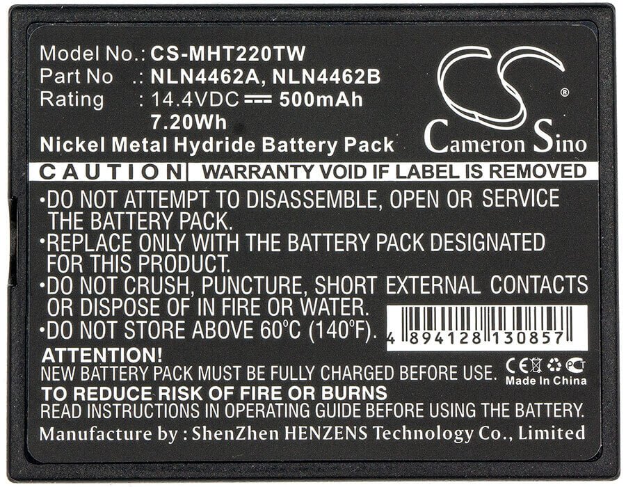 Battery For Motorola, Ba200n, Ba4, Ba6, Ht210, Ht220, Ht220 Omni, Mi500 14.4v, 500mah - 7.20wh Two-Way Radio Cameron Sino Technology Limited   