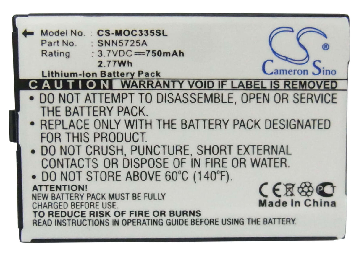 Battery For Motorola C300, C335 3.7v, 750mah - 2.78wh Mobile, SmartPhone Cameron Sino Technology Limited   