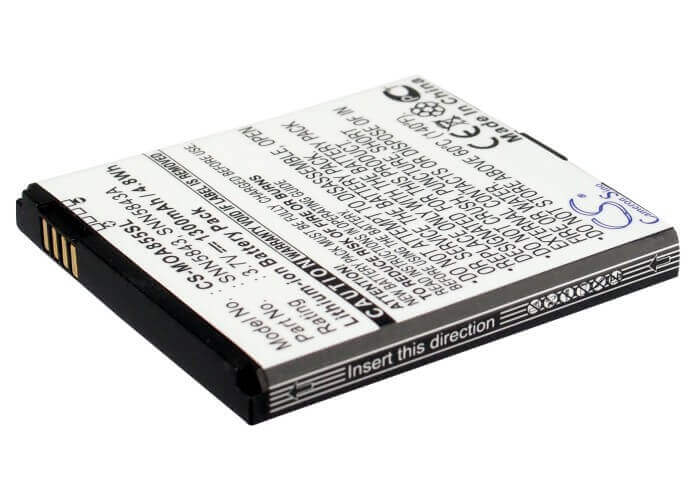 Battery For Motorola Cliq Mb200, Droid, Droid A855 3.7v, 1300mah - 4.81wh Mobile, SmartPhone Cameron Sino Technology Limited   