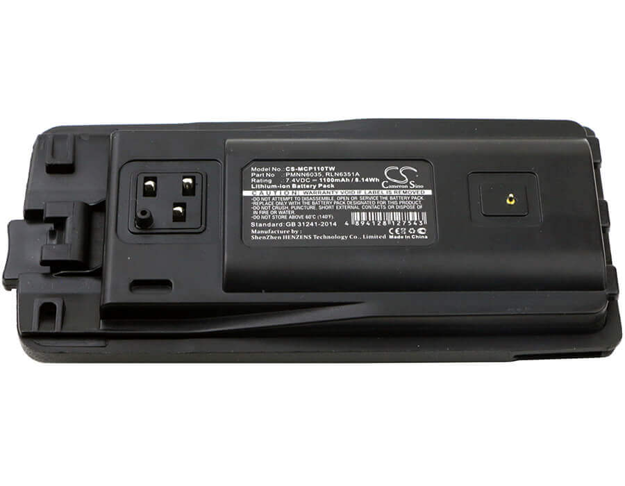 Battery For Motorola Cp110, Ep150, A10 7.4v, 1100mah - 8.14wh Two-Way Radio Cameron Sino Technology Limited   