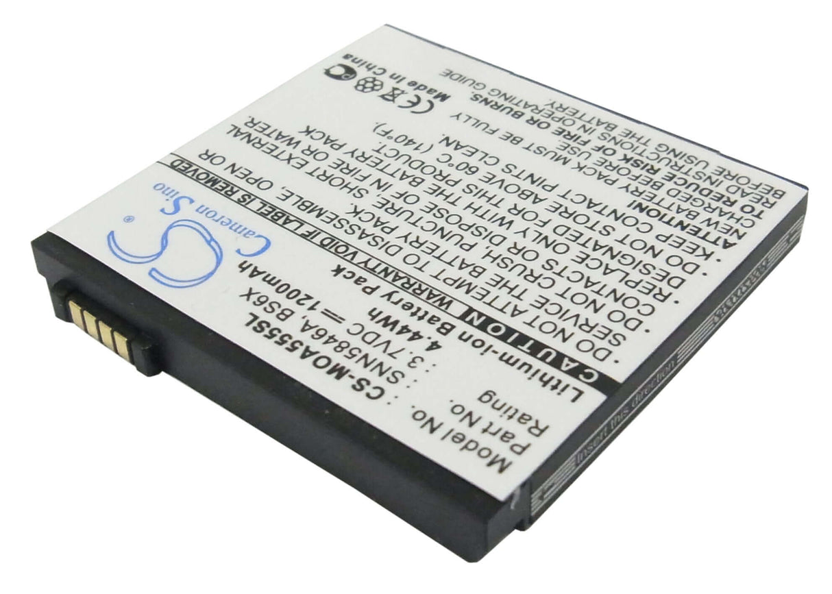 Battery For Motorola Devour A555, Calgary, Xt800 3.7v, 1200mah - 4.44wh Mobile, SmartPhone Cameron Sino Technology Limited   