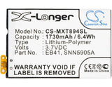 Battery For Motorola Droid 4, Xt894, P893 3.7v, 1730mah - 6.40wh Batteries for Electronics Cameron Sino Technology Limited (Suspended)   