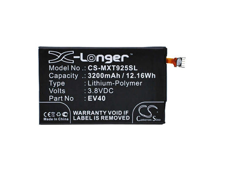 Battery For Motorola Droid Razr Hd, Droid Razr Maxx Hd, Xt926 3.8v, 3200mah - 12.16wh Mobile, SmartPhone Cameron Sino Technology Limited   