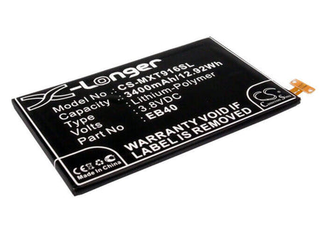 Battery For Motorola Droid Razr Maxx, Xt912m, Xt916 3.8v, 3400mah - 12.92wh Mobile, SmartPhone Cameron Sino Technology Limited   