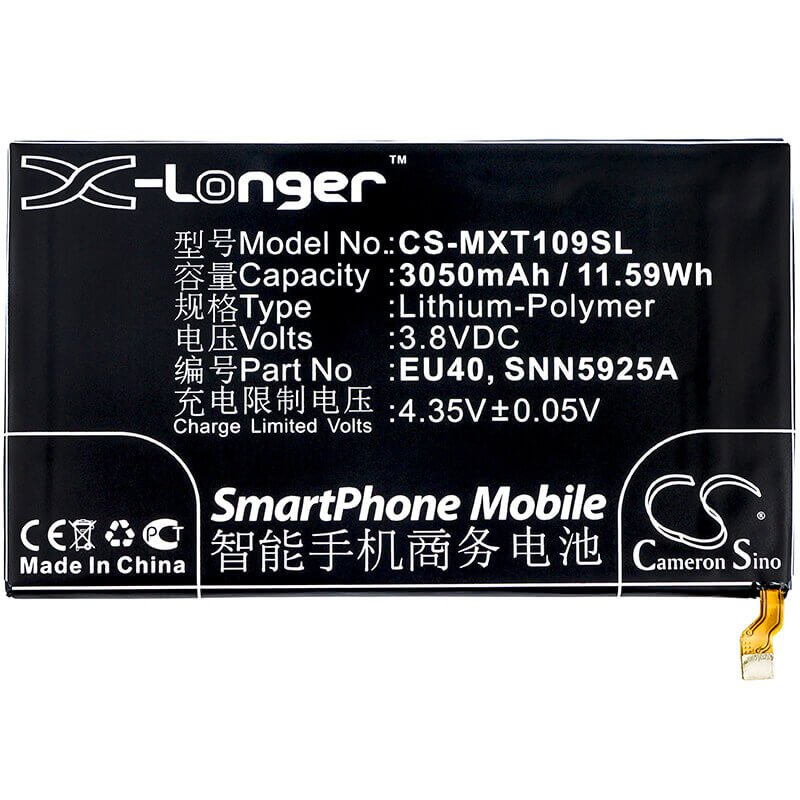 Battery For Motorola Droid Ultra Xt1080, Droid Maxx, Xt1080m 3.8v, 3500mah - 13.30wh Mobile, SmartPhone Cameron Sino Technology Limited   