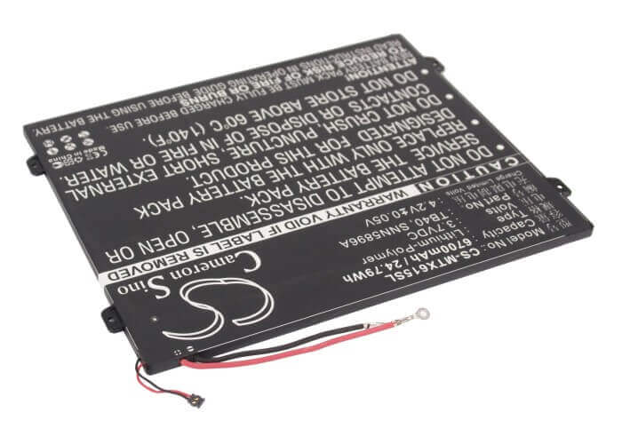 Battery For Motorola Droid Xyboard 10.1, Droid Xyboard Mz615, Droid Xyboard Mz617 3.7v, 6700mah - 24.79wh Batteries for Electronics Cameron Sino Technology Limited   