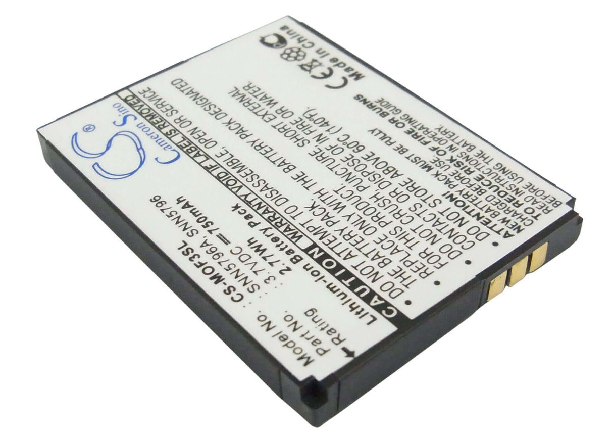 Battery For Motorola F3, F3c, Em325 3.7v, 750mah - 2.78wh Mobile, SmartPhone Cameron Sino Technology Limited   