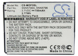 Battery For Motorola F3, F3c, Em325 3.7v, 750mah - 2.78wh Mobile, SmartPhone Cameron Sino Technology Limited   