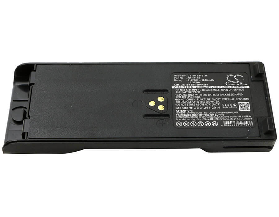 Two-Way Radio Battery For Motorola Gp900, Gp1200, Ht1000 7.4v, 1800mah - 13.32wh Two-Way Radio Cameron Sino Technology Limited   