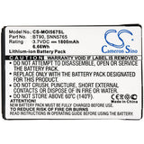 Battery For Motorola I576, Rival A455, Z6tv 3.7v, 1800mah - 6.66wh Mobile, SmartPhone Cameron Sino Technology Limited   