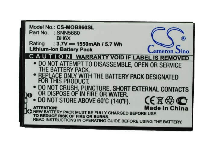 Battery For Motorola Mb860, Atrix 4g, Olympus 3.7v, 1550mah - 5.74wh Mobile, SmartPhone Cameron Sino Technology Limited   