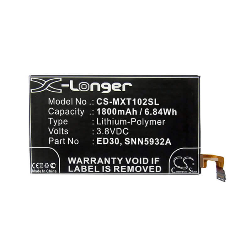 Battery For Motorola Moto G, T1028, T1028pp 3.8v,1800 Mah - 7.98wh Mobile, SmartPhone Cameron Sino Technology Limited   