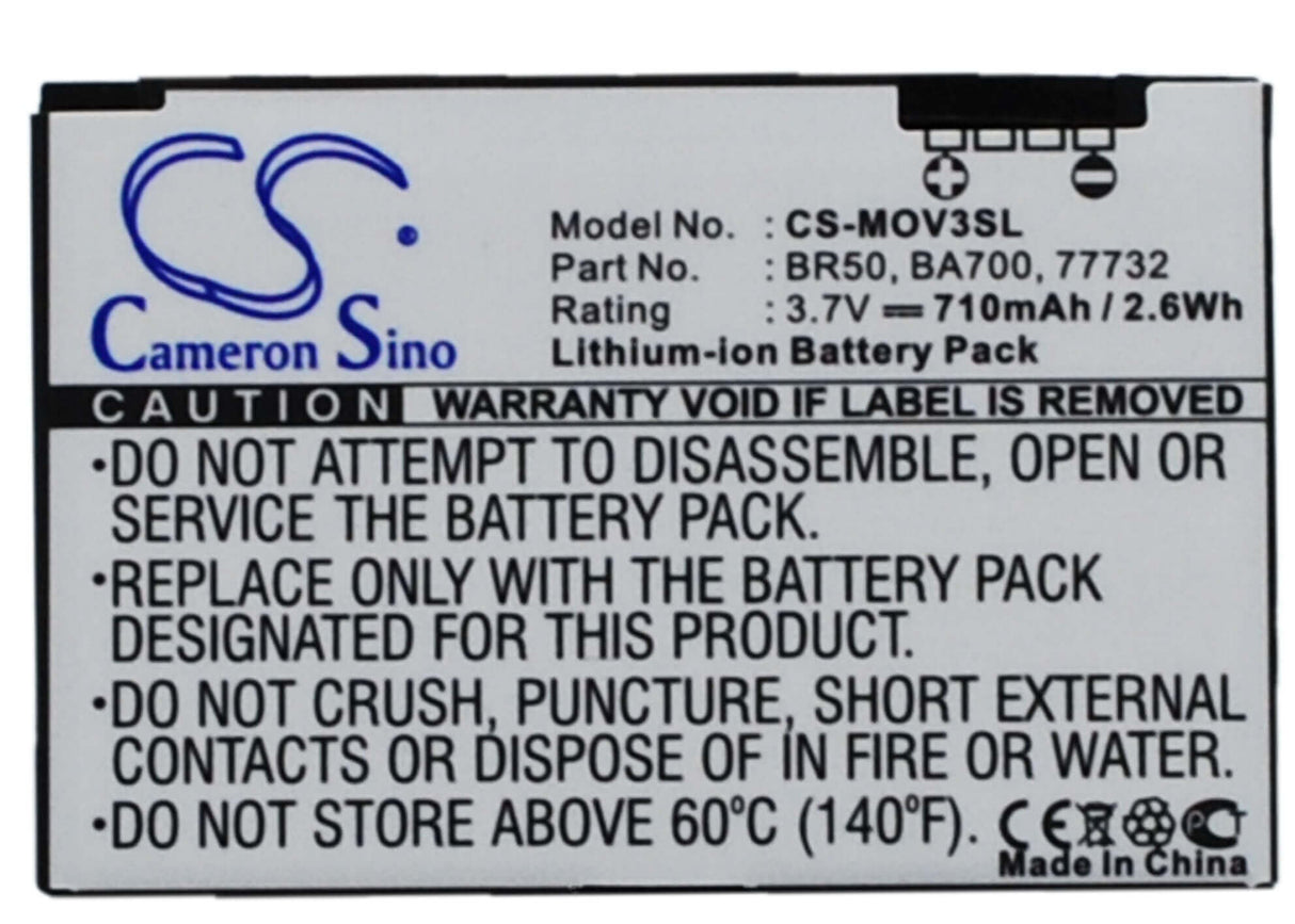 Battery For Motorola Pebl U6, Razr V3c, Razr V3i 3.7v, 710mah - 2.63wh Mobile, SmartPhone Cameron Sino Technology Limited   