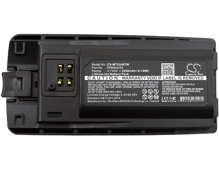 Battery For Motorola, Rmm2050, Rmu2040, Rmu2080, Rmu2080d, Rmv2080 7.4v, 2200mah - 16.28wh Two-Way Radio Cameron Sino Technology Limited   