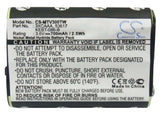 Battery For Motorola Sx800, Fv700, Sx500r 3.6v, 700mah - 2.52wh Two-Way Radio Cameron Sino Technology Limited   