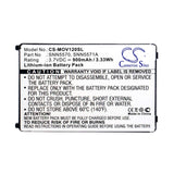 Battery For Motorola V120, V120c, V120d 3.7v, 900mah - 3.33wh Mobile, SmartPhone Cameron Sino Technology Limited   