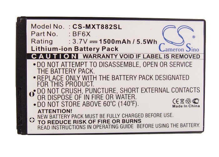 Battery For Motorola Xt882, Droid 3, Xt862 3.7v, 1500mah - 5.55wh Mobile, SmartPhone Cameron Sino Technology Limited   