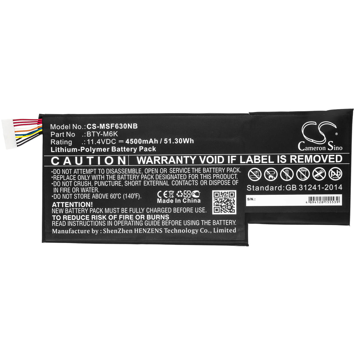 Battery For Msi, 0017f1-002, Gf63, Gf63 8rc 11.4v, 4500mah - 51.30wh Notebook, Laptop Cameron Sino Technology Limited   