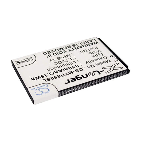 Battery For Myphone 6500 3.7v, 1000mah - 3.70wh Mobile, SmartPhone Cameron Sino Technology Limited   