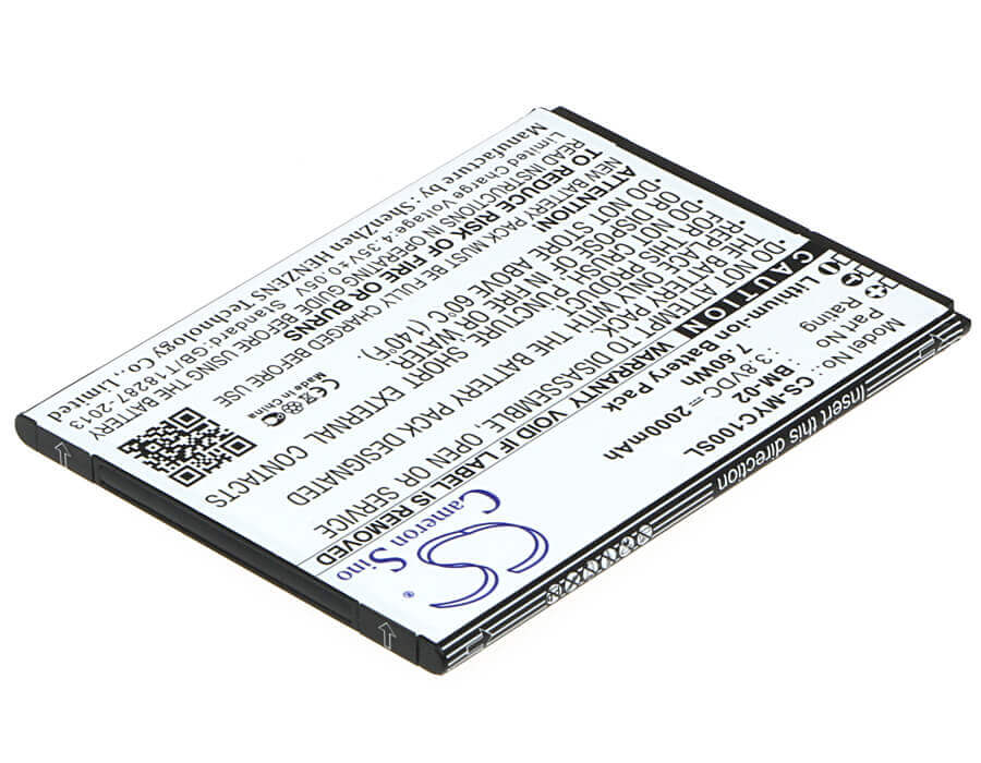 Battery For Myphone Cube 3.8v, 2000mah - 7.60wh Mobile, SmartPhone Cameron Sino Technology Limited   