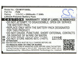 Battery For Myphone Fun 3.8v, 2000mah - 7.60wh Mobile, SmartPhone Cameron Sino Technology Limited   