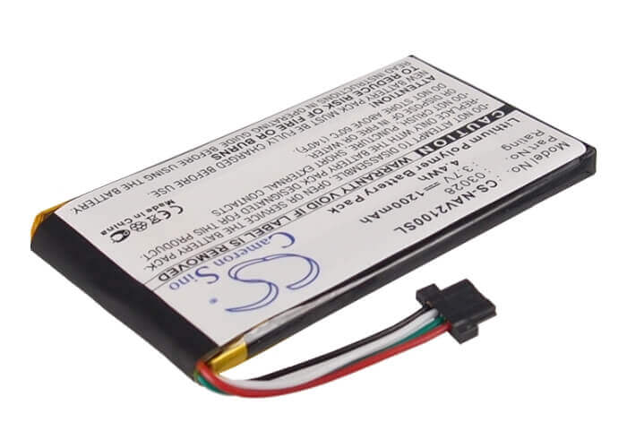 Battery For Navigon 2100 Max, 2110 Max, 2120 3.7v, 1200mah - 4.44wh GPS, Navigator Cameron Sino Technology Limited   