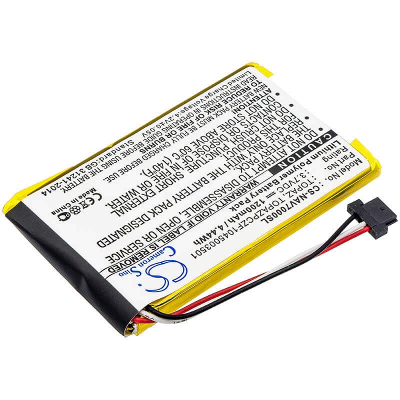 Battery For Navigon 70 Easy, 70 Plus, 70 Premiun 3.7v, 1200mah - 4.44wh GPS, Navigator Cameron Sino Technology Limited   