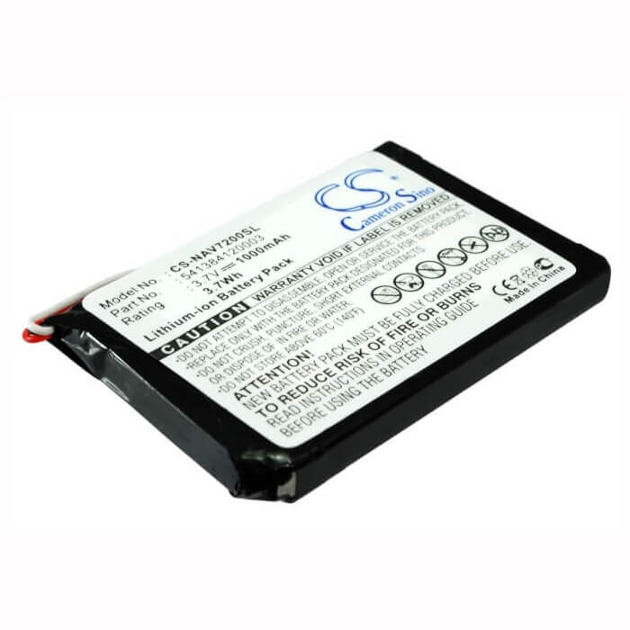 Battery For Navigon 72 Easy, 72 Plus Live, 3.7v, 1000mah - 3.70wh GPS, Navigator Cameron Sino Technology Limited   