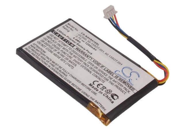 Battery For Navigon 8410 3.7v, 1200mah - 4.44wh GPS, Navigator Cameron Sino Technology Limited   