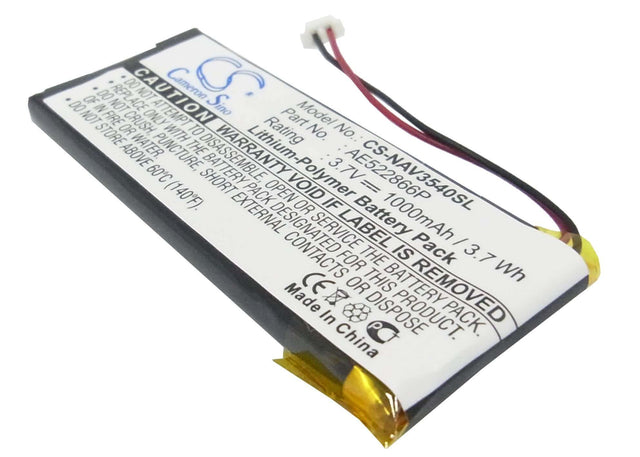 Battery For Navigon Skyway Navi-3540, Skyway Navi-3540 Easy, 3.7v, 1000mah - 3.70wh GPS, Navigator Cameron Sino Technology Limited (Suspended)   