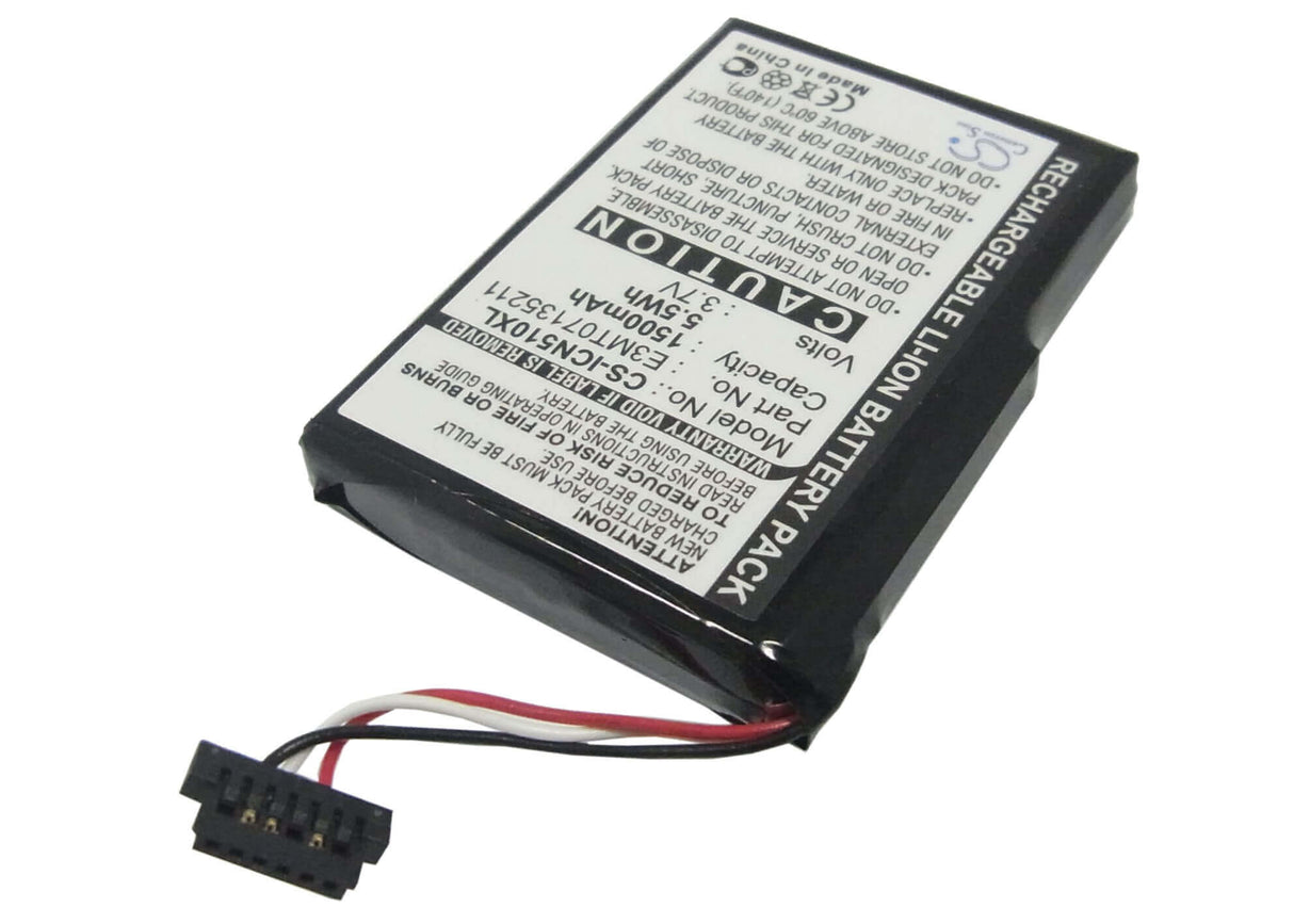 Battery For Navman Icn 510, Icn 520, Icn 530 3.7v, 1500mah - 5.55wh GPS, Navigator Cameron Sino Technology Limited   