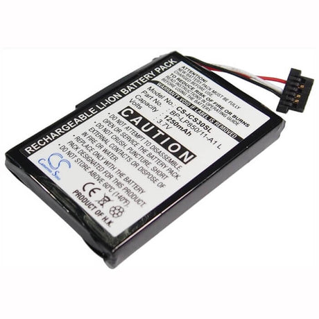 Battery For Navman S30, S50, S70 3.7v, 1250mah - 4.63wh GPS, Navigator Cameron Sino Technology Limited   