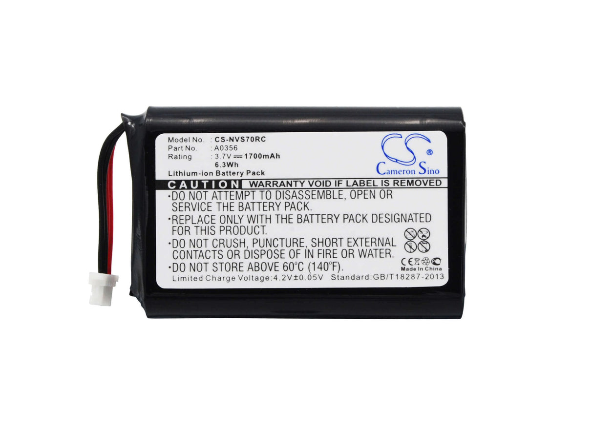 Battery For Nevo S70 3.7v, 1700mah - 6.29wh Batteries for Electronics Cameron Sino Technology Limited   