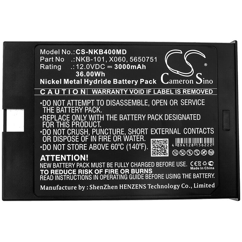 Battery For Nihon Kohden, Bsm-4000, Bsm-5100 12v, 3000mah - 36.00wh Medical Cameron Sino Technology Limited (Medical)   