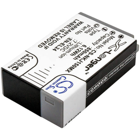 Battery For Nikon 1 J5 7.2v, 850mah - 6.12wh Camera Cameron Sino Technology Limited   