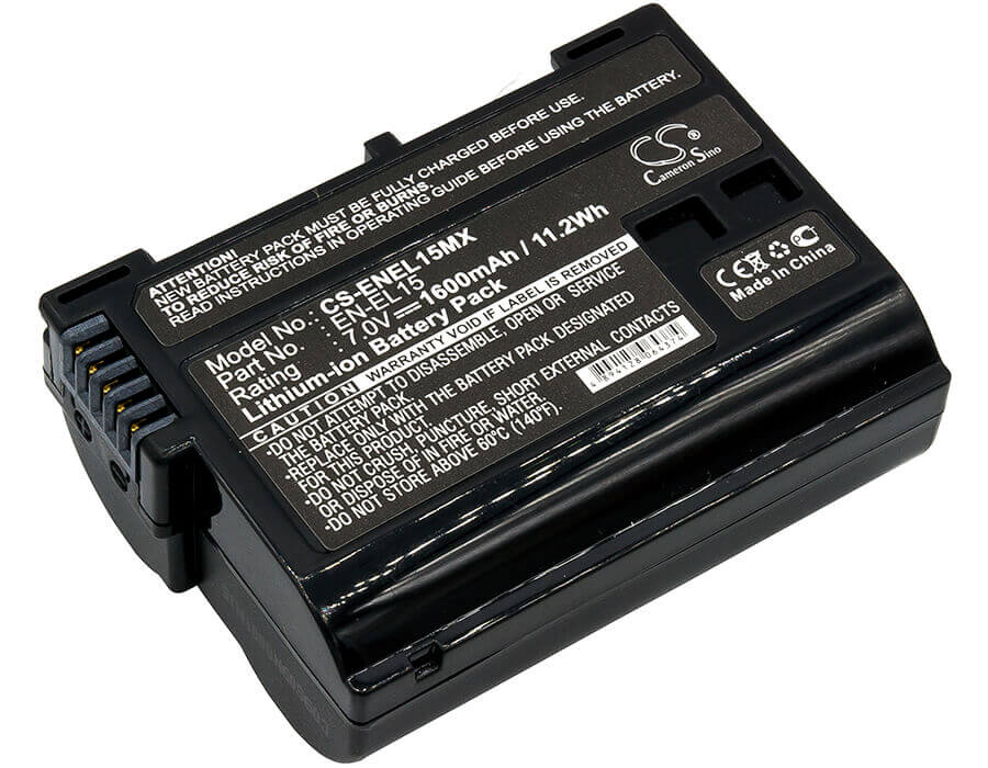 Battery For Nikon 1 V1, Coolpix D7000, 7v, 1600mah - 11.20wh Camera Cameron Sino Technology Limited   