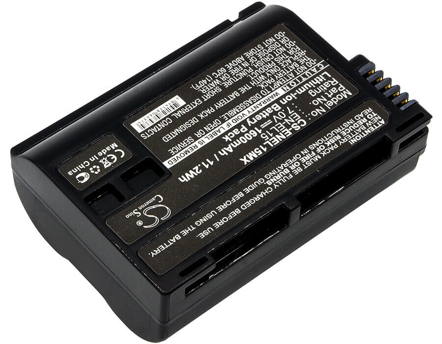 Battery For Nikon 1 V1, Coolpix D7000, 7v, 1600mah - 11.20wh Camera Cameron Sino Technology Limited   